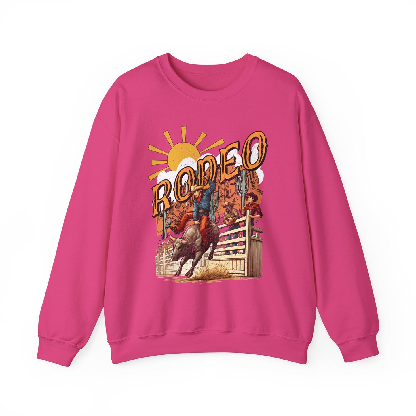 Rodeo Bull Rider Sweatshirt – Western Howdy Ranch Cowboys Bull Riding Pullover