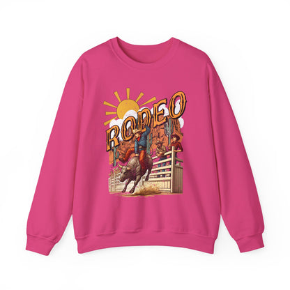 Rodeo Bull Rider Sweatshirt – Western Howdy Ranch Cowboys Bull Riding Pullover