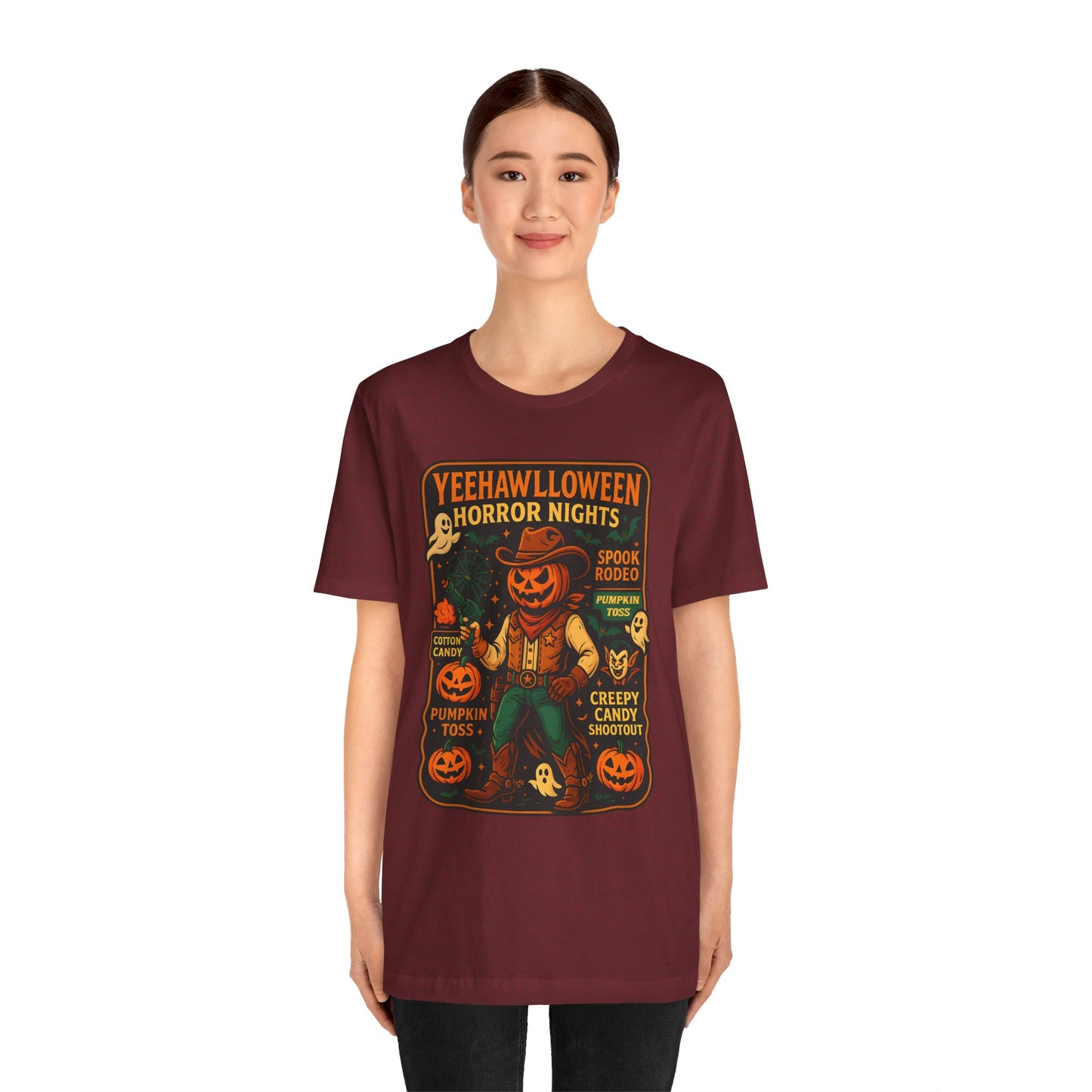 Yeehawlloween Shirt – Western Rodeo Halloween Carnival Cowgirl Cowboy Tee