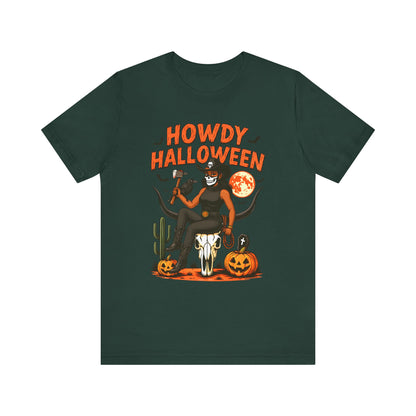 Howdy Halloween Shirt – Skeleton Cowgirl Western Fall Rodeo Tee