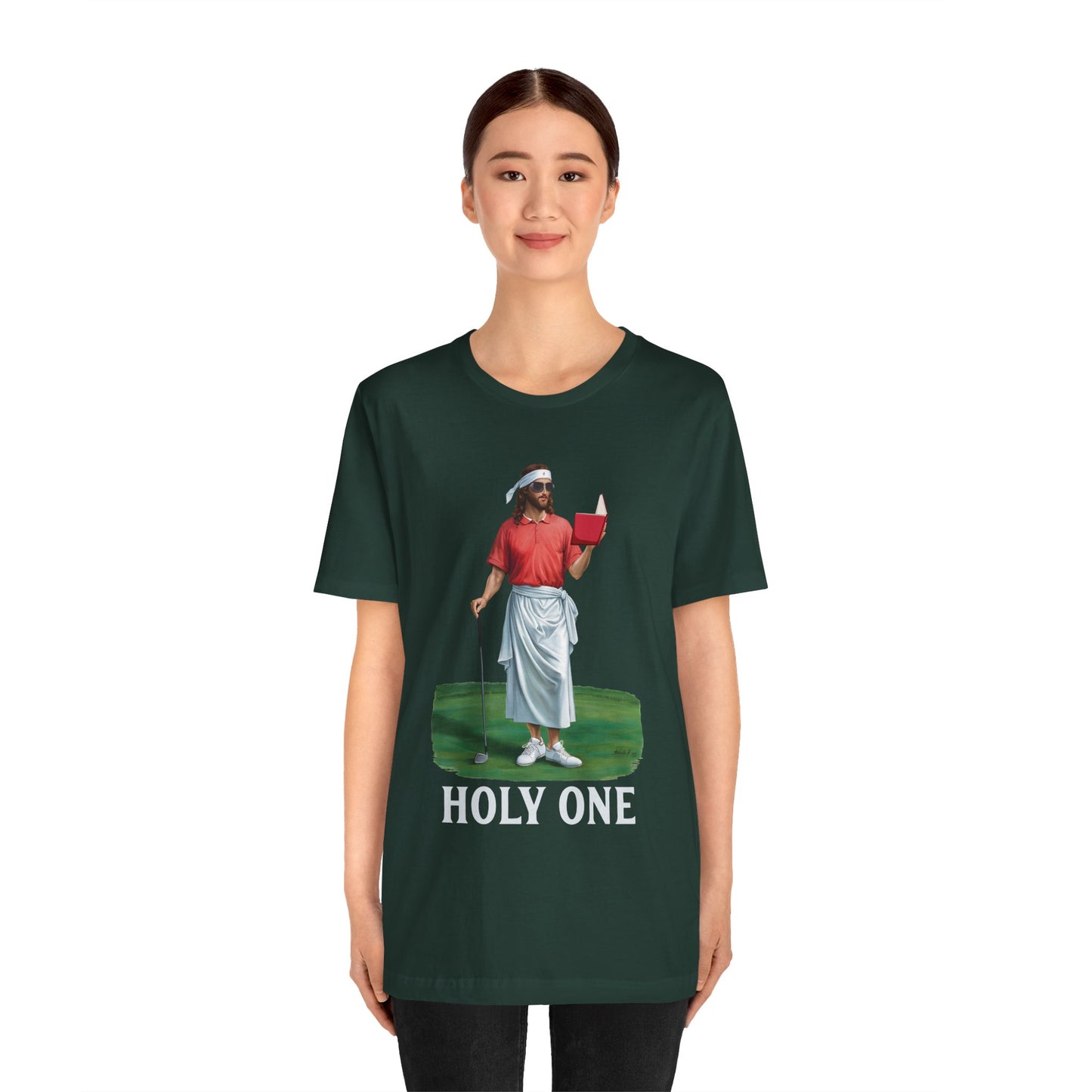 Jesus Golf Holy One Shirt – Funny Christian Faith & Sports Graphic Tee for Golfers