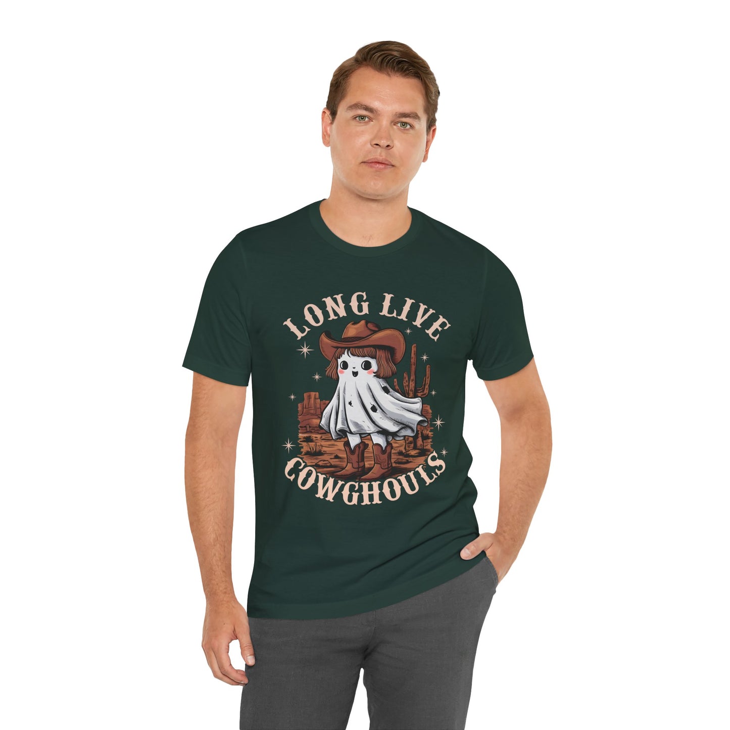 Long Live Cowghouls Shirt – Cute Western Ghost Cowgirl Halloween Tee