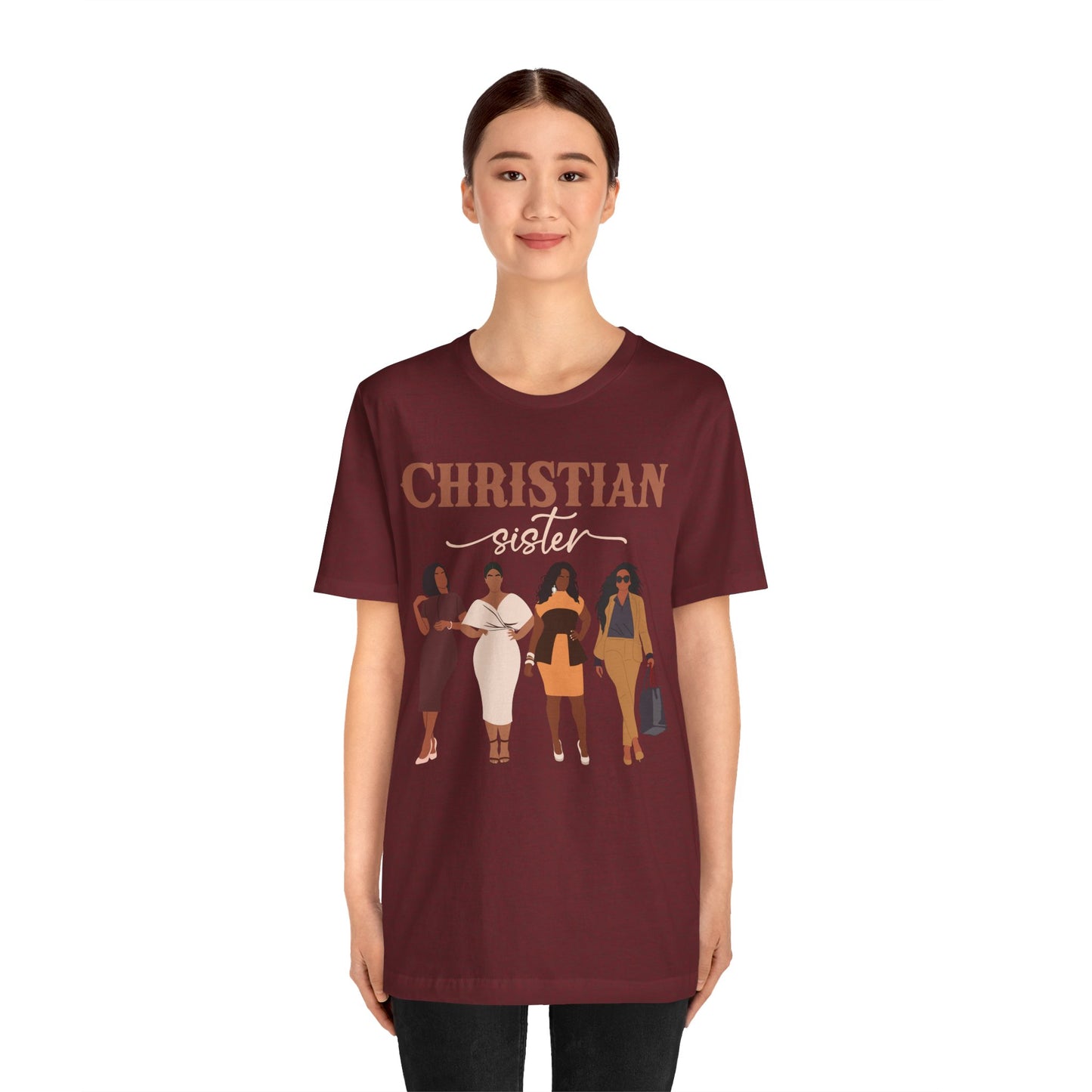 Christian Sister Melanin Shirt – Bold Black Woman of God Faith Graphic Tee