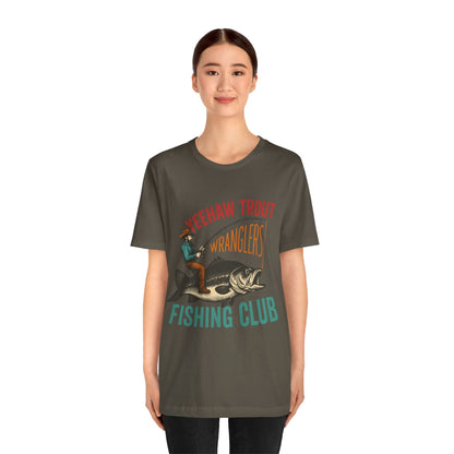 Yeehaw Trout Wranglers Shirt – Funny Cowboy Fishing Club Western Tee