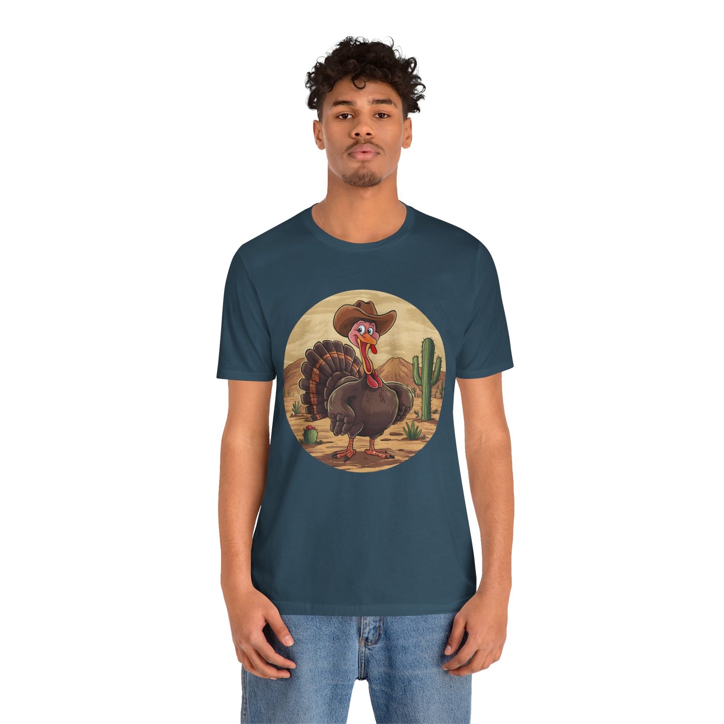 Western Thanksgiving Cowboy Turkey Shirt – Texas Desert Cowgirl Tee