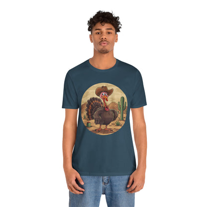 Western Thanksgiving Cowboy Turkey Shirt – Texas Desert Cowgirl Tee