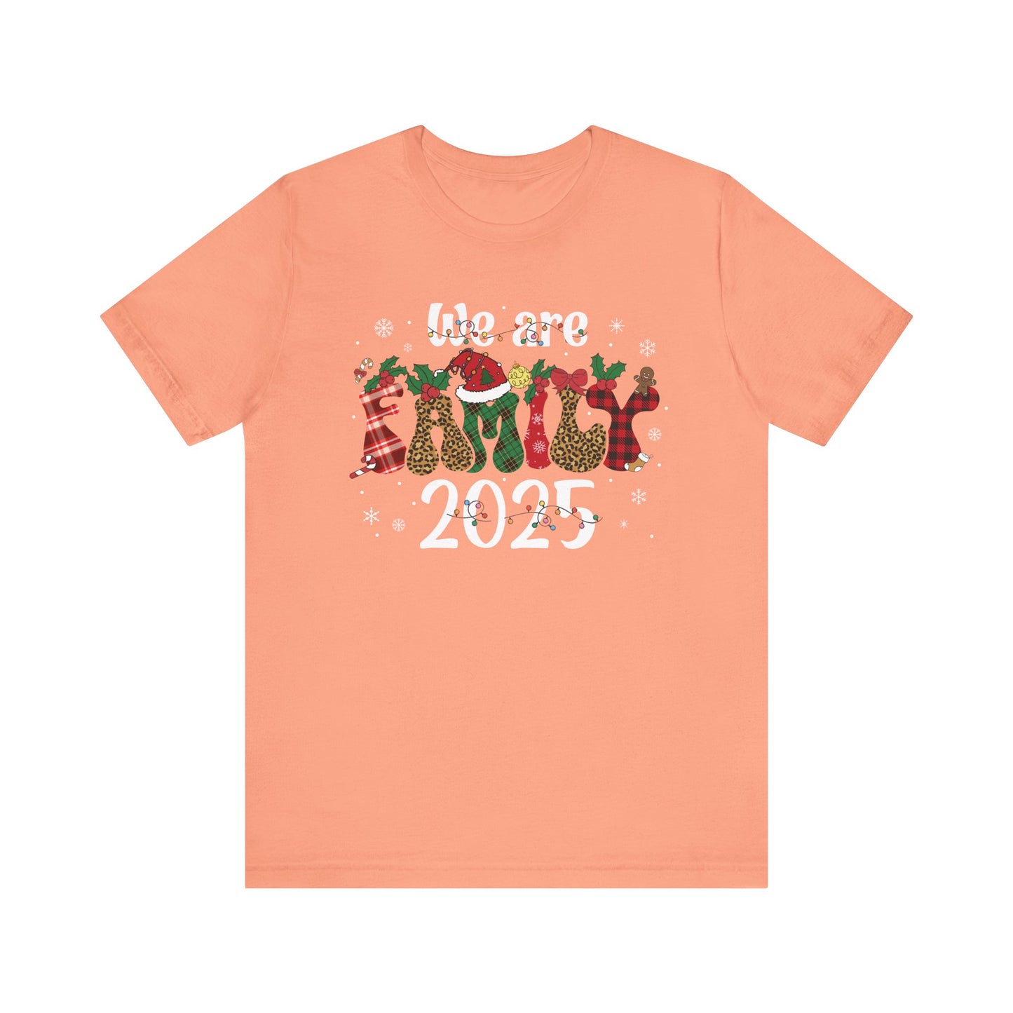 Retro Groovy We Are Family Christmas Shirt – Funky Reindeer Matching Holiday Tee