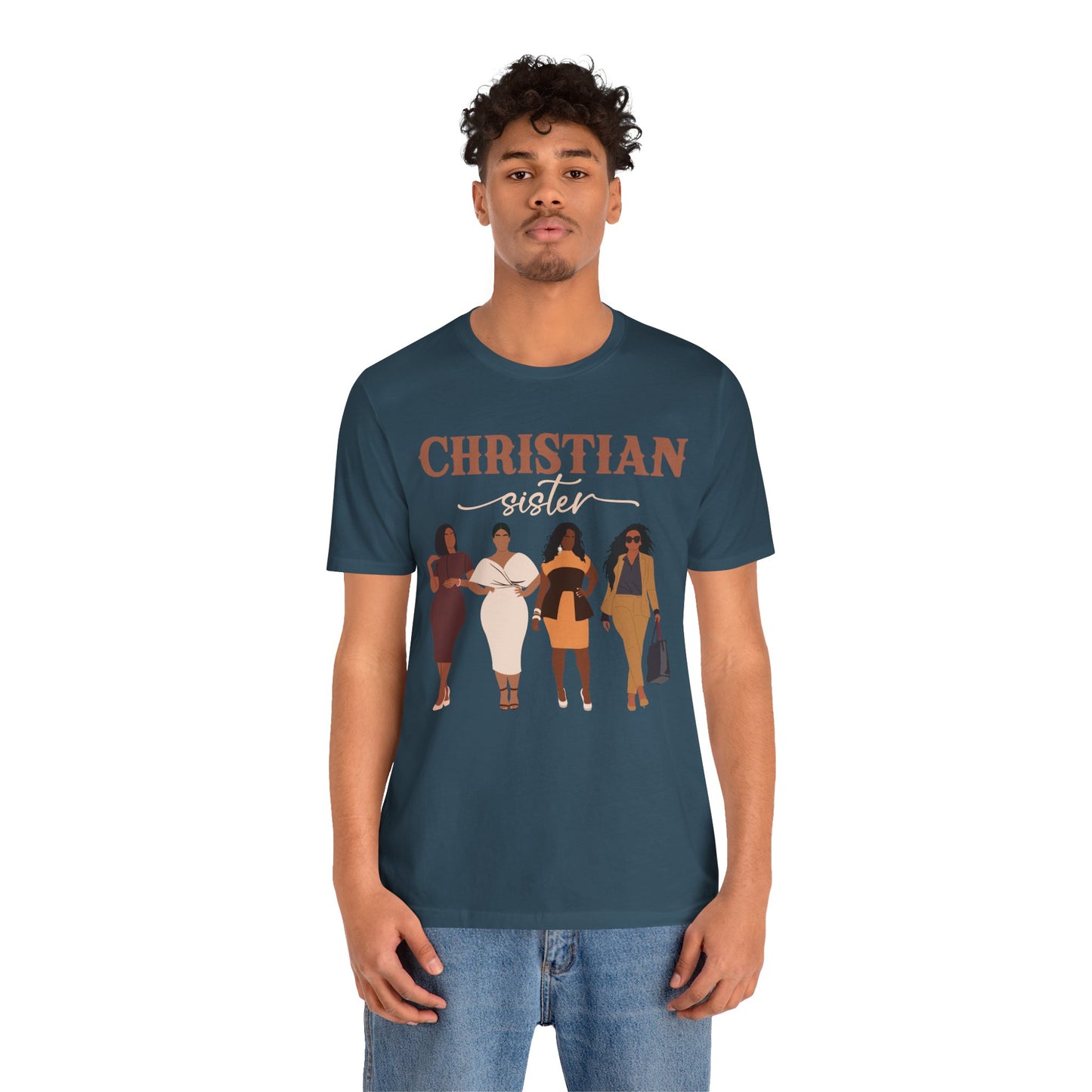 Christian Sister Melanin Shirt – Bold Black Woman of God Faith Graphic Tee