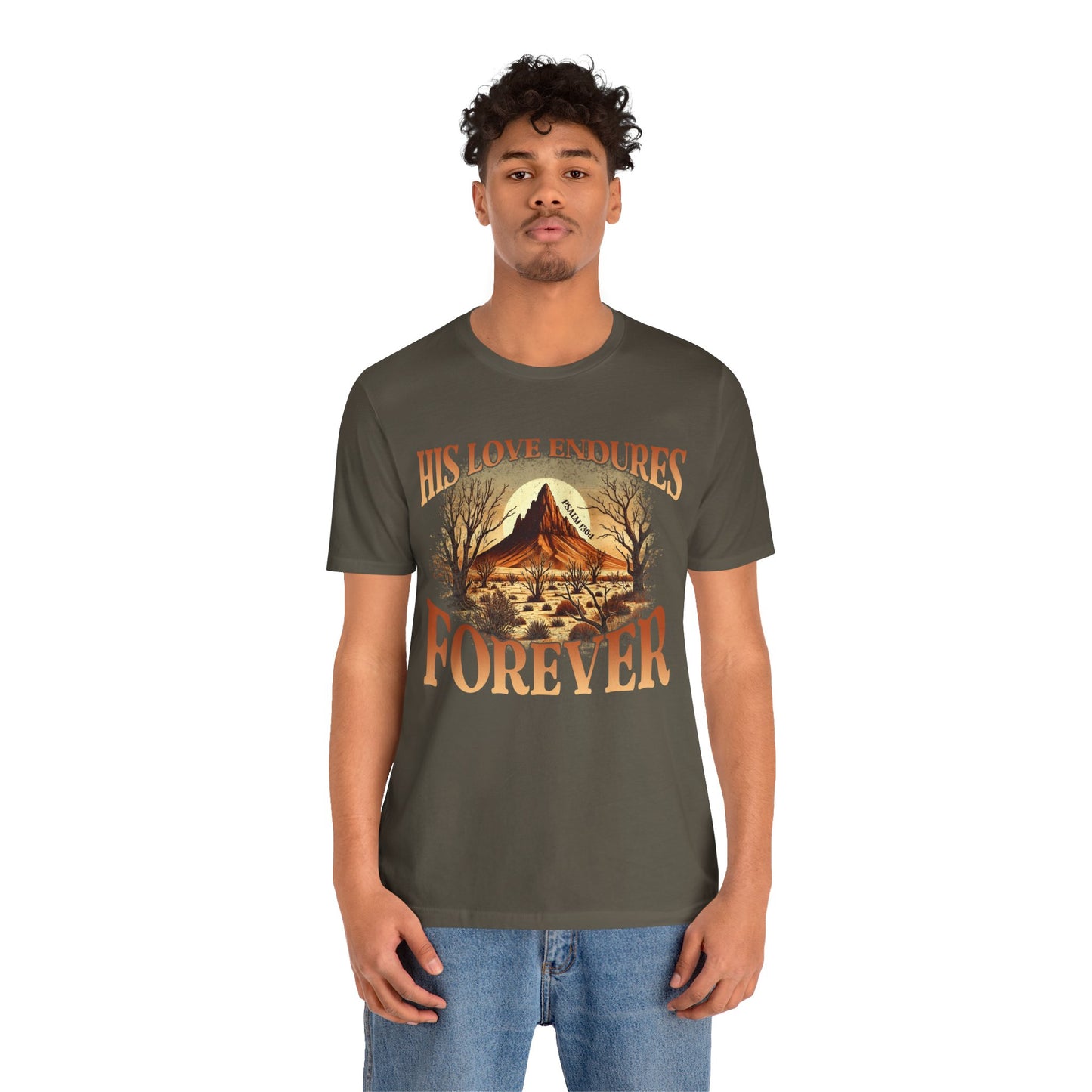 His Love Endures Forever Shirt – Christian Boho Western Rodeo Tee