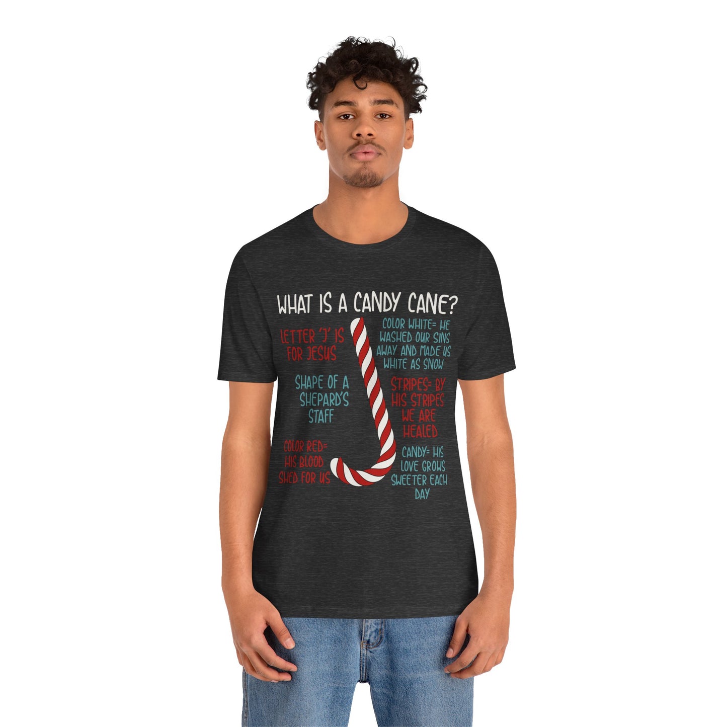 Candy Cane Christmas Christian Shirt – Believe Faith God Holiday Tee