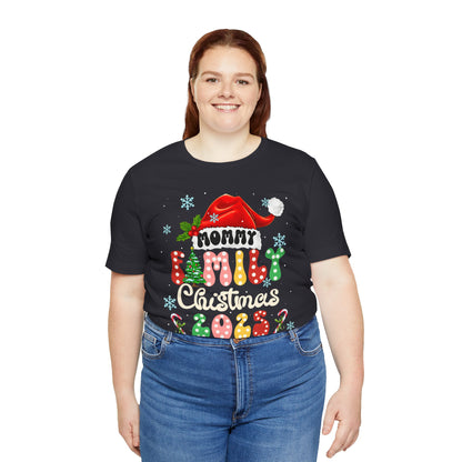 Mommy Family Christmas 2025 Shirt – Cute Matching Polka Dot Holiday Tee