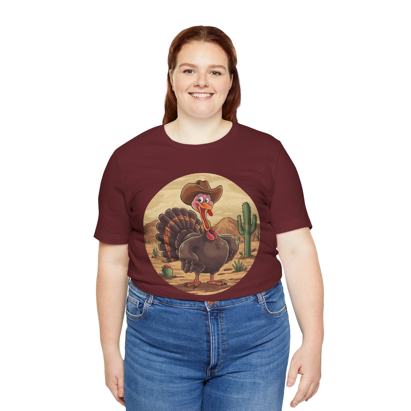 Western Thanksgiving Cowboy Turkey Shirt – Texas Desert Cowgirl Tee