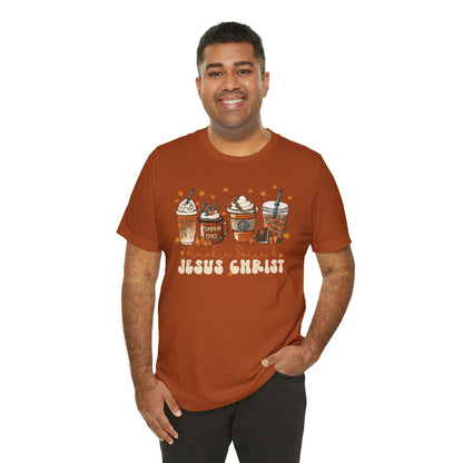 Coffee Pumpkin Spice & Jesus Christ Shirt – Christian Fall Latte Thanksgiving Tee