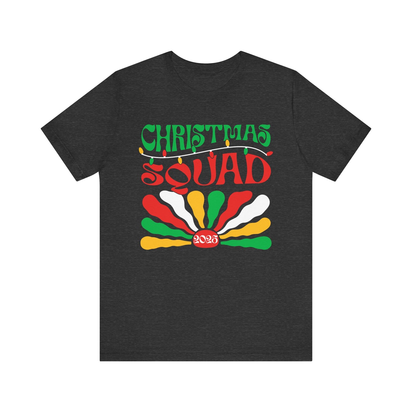 Christmas Squad 2025 Shirt – Retro Groovy Matching Holiday Group Tee
