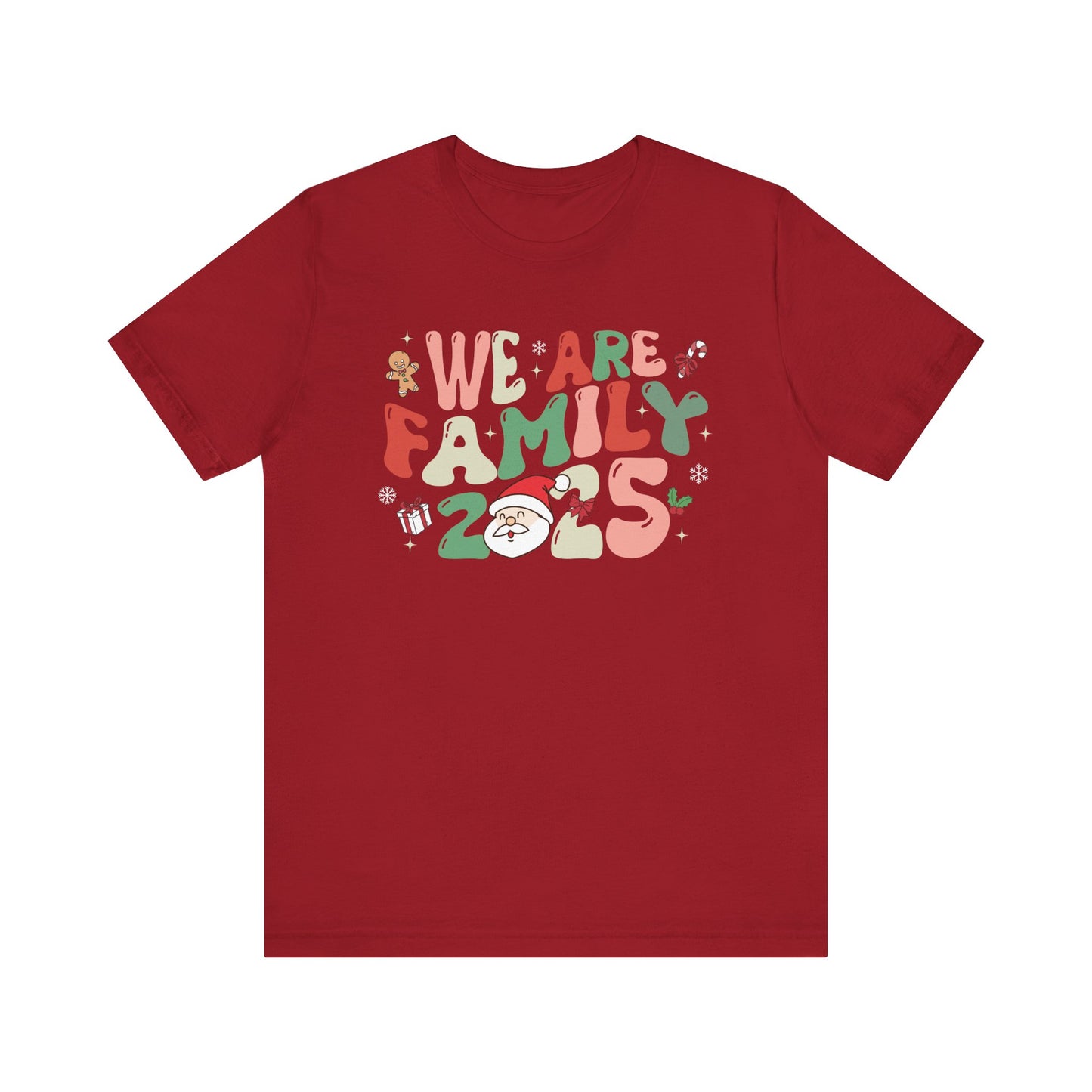 We Are Family 2025 Shirt – Santa & Christmas Tree Matching Family Holiday Tee