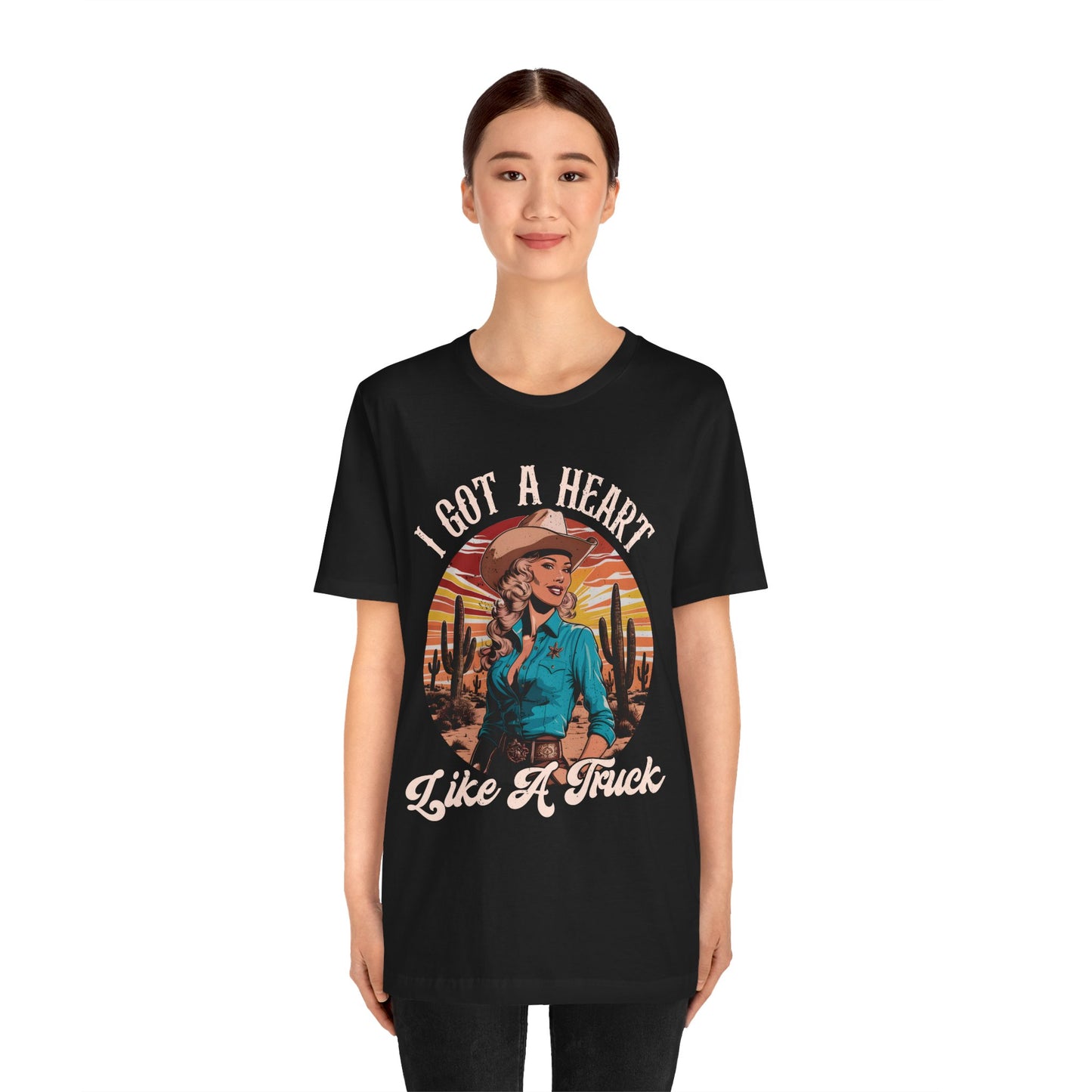 Heart Like A Truck Shirt – Christian Cowgirl Desert Western Rodeo Tee