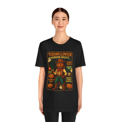 Yeehawlloween Shirt – Western Rodeo Halloween Carnival Cowgirl Cowboy Tee