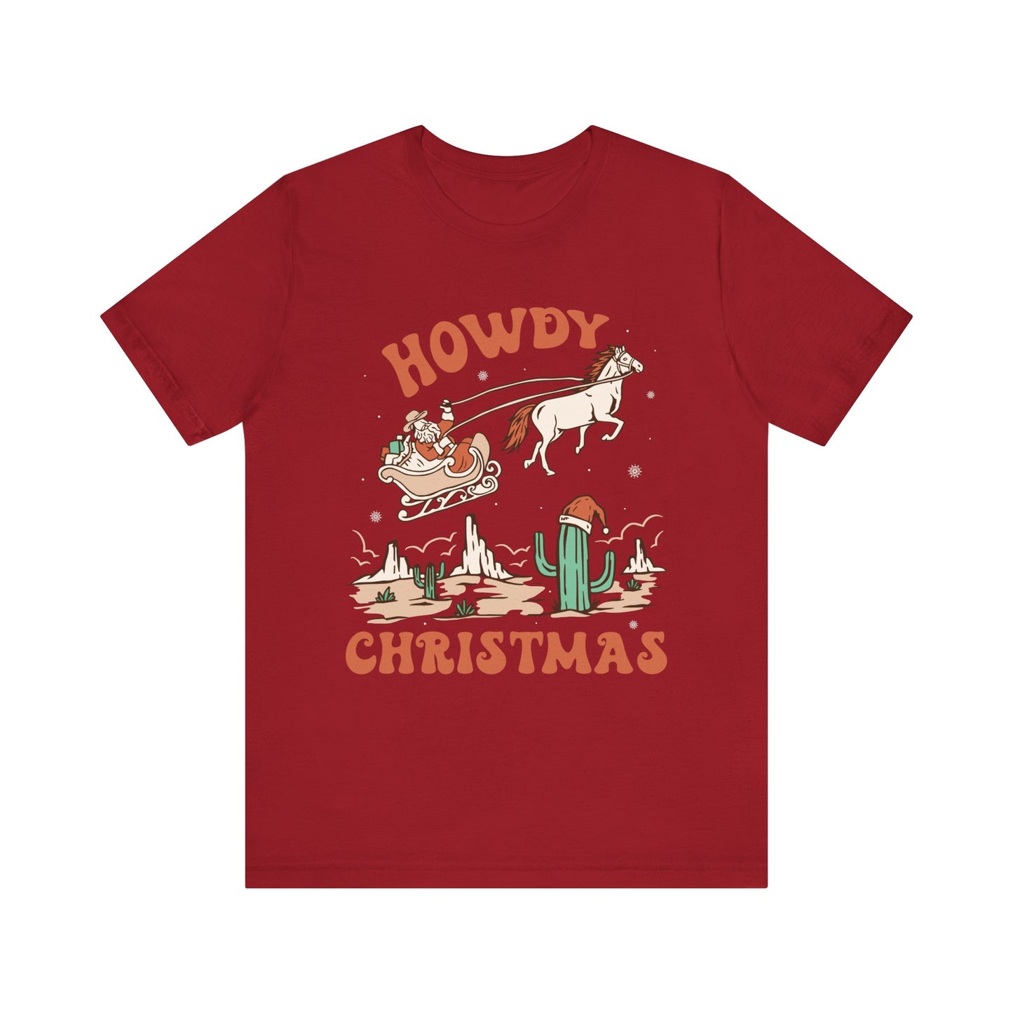 Howdy Christmas Shirt – Vintage Cowboy Santa on Horse Retro Western Holiday Tee