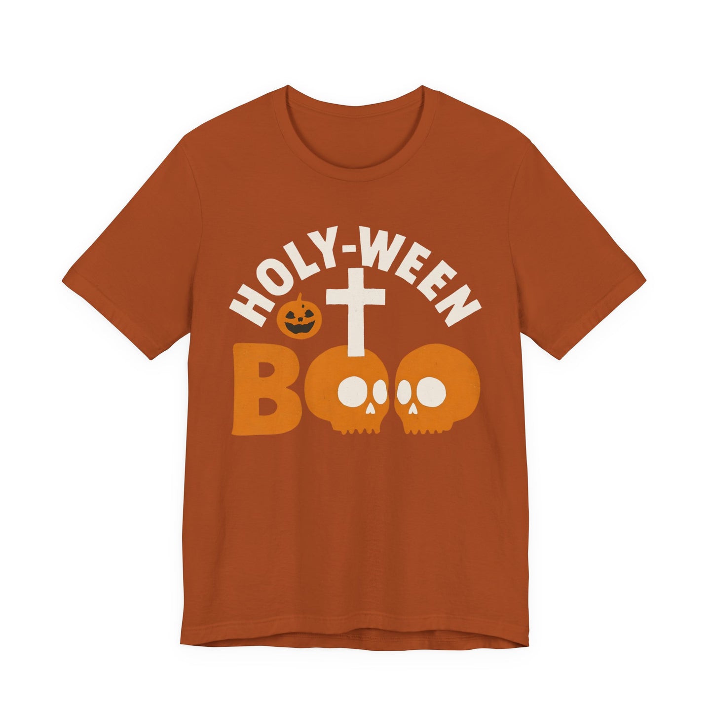 Holy Ween Boo Shirt – Christian Halloween Cross & Skull Faith Tee