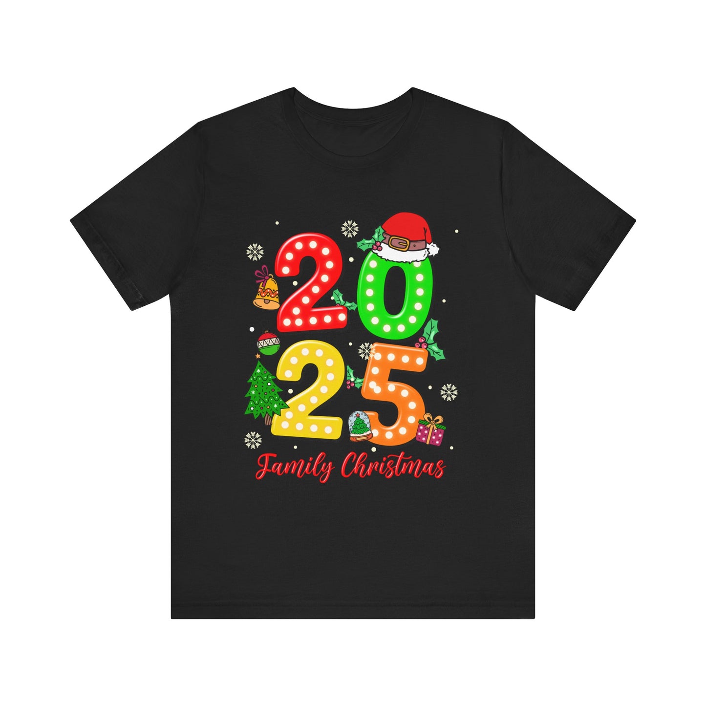 2025 Family Christmas Shirt – Cute Matching Holiday Lights Group Tee