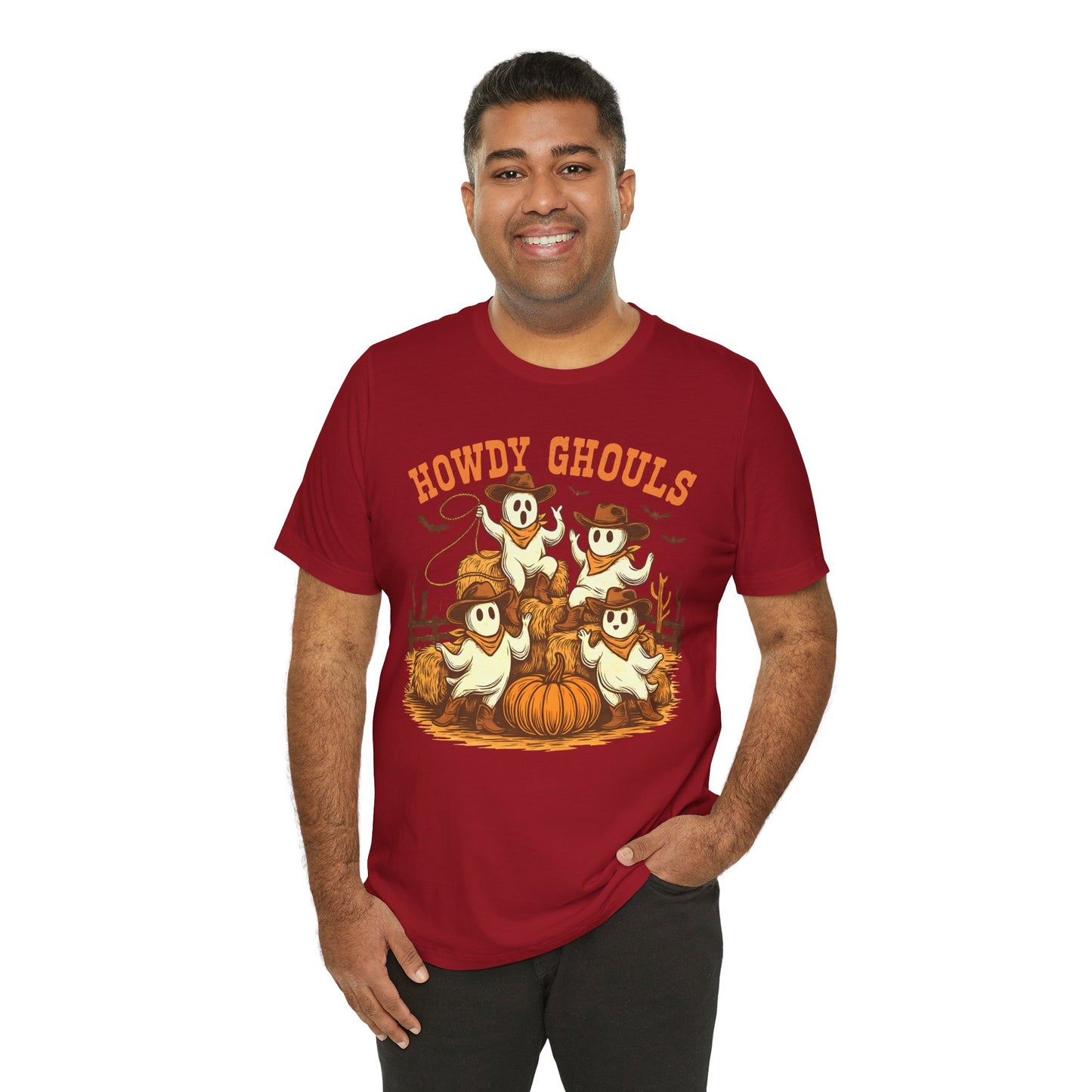 Howdy Ghouls Shirt – Cute Ghost Cowboy Halloween Tee, Western Rodeo Texas Fall Outfit