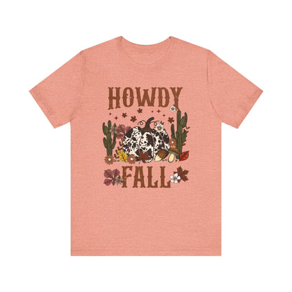 Retro Howdy Fall Shirt – Western Cowboy Pumpkin Country Thanksgiving Tee
