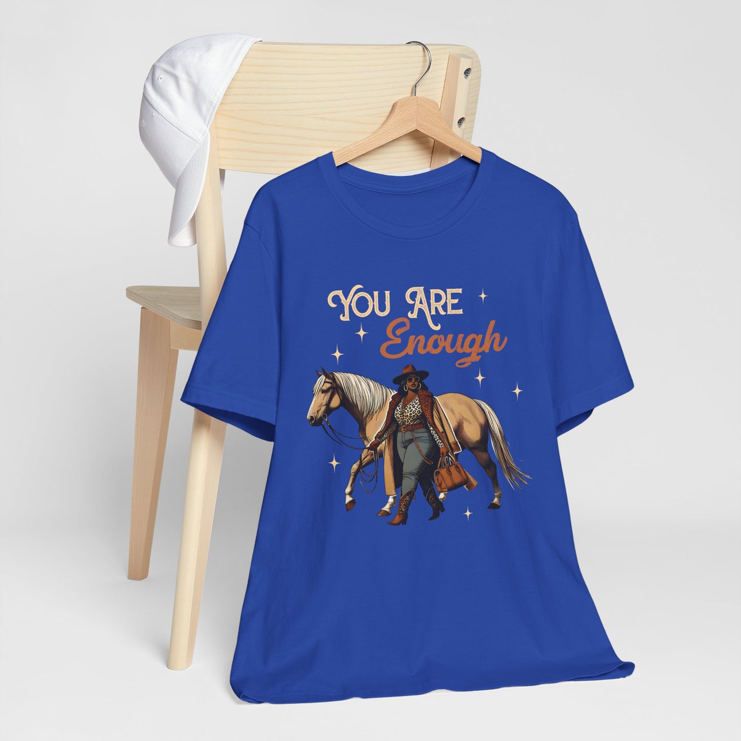 You Are Enough Shirt – Christian Bible Black Cowgirl Western Texas Tee