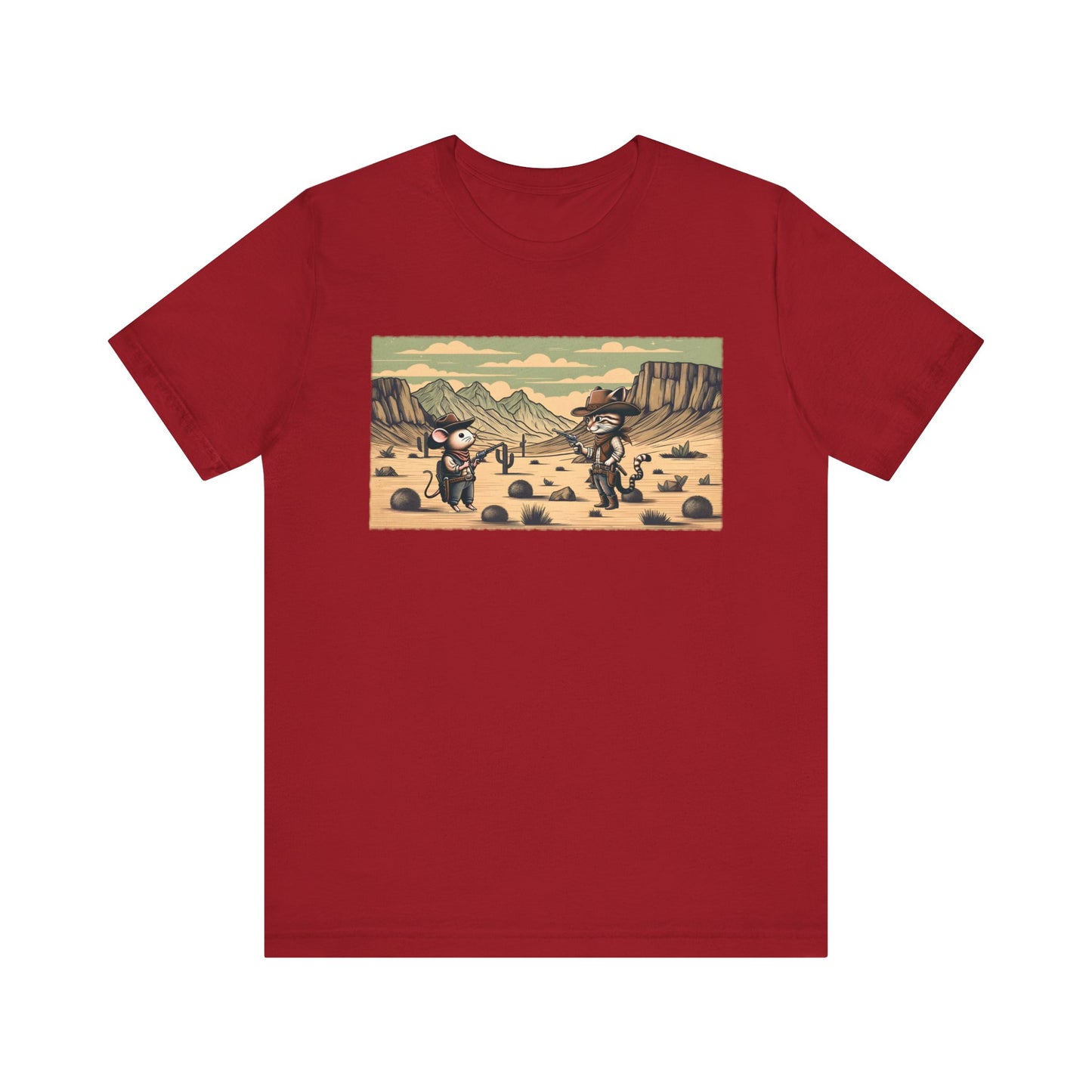 Southern Western Cat & Mouse Shirt – Cowboy Meowdy Rodeo Fight Tee