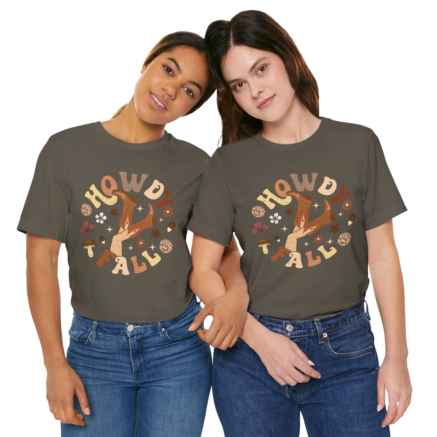 Retro Groovy Howdy Fall Shirt – Western Cowgirl Thanksgiving Rodeo Tee