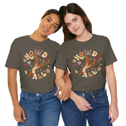Retro Groovy Howdy Fall Shirt – Western Cowgirl Thanksgiving Rodeo Tee