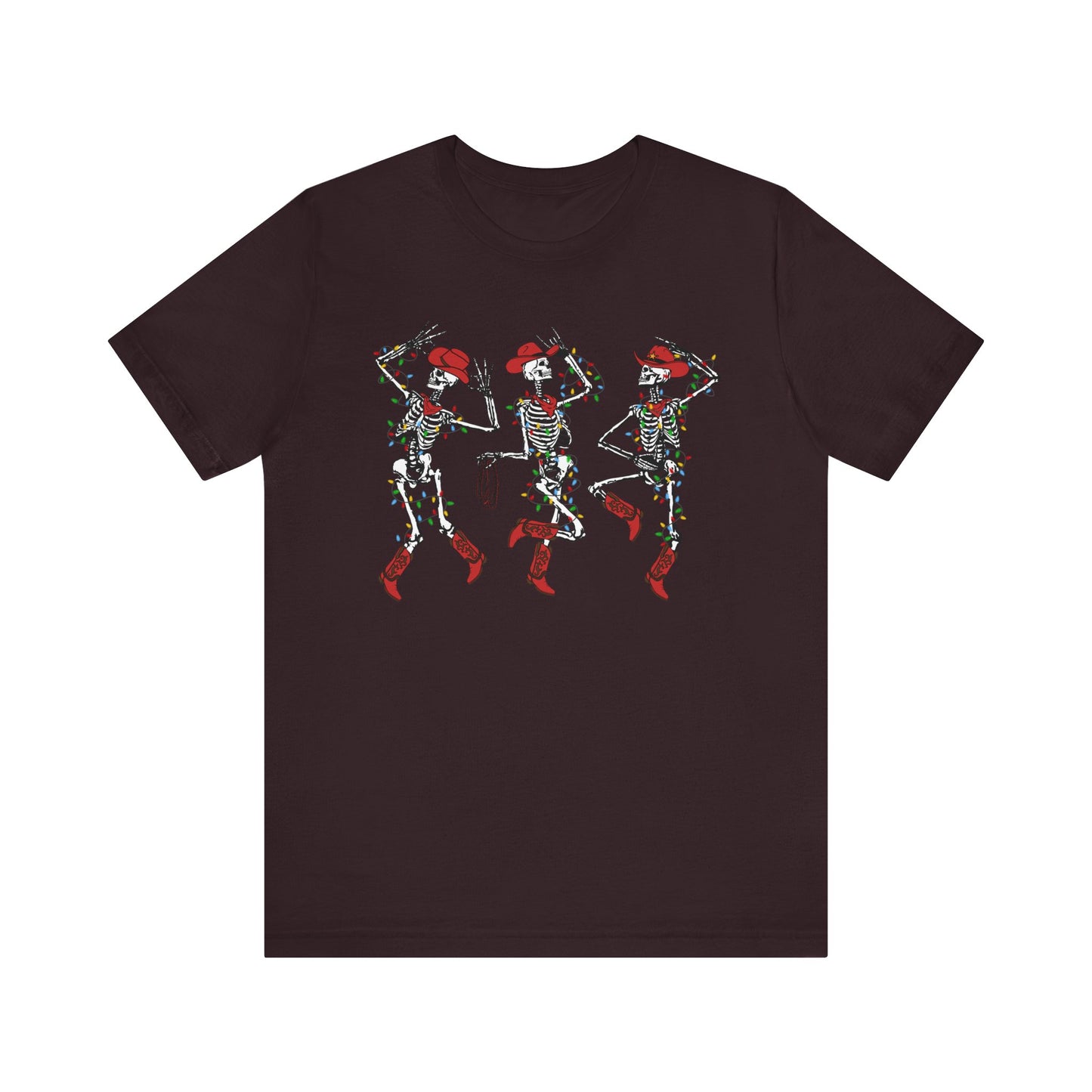 Spooky Christmas Skeleton Shirt – Funny Dancing Cowboy Western Holiday Tee