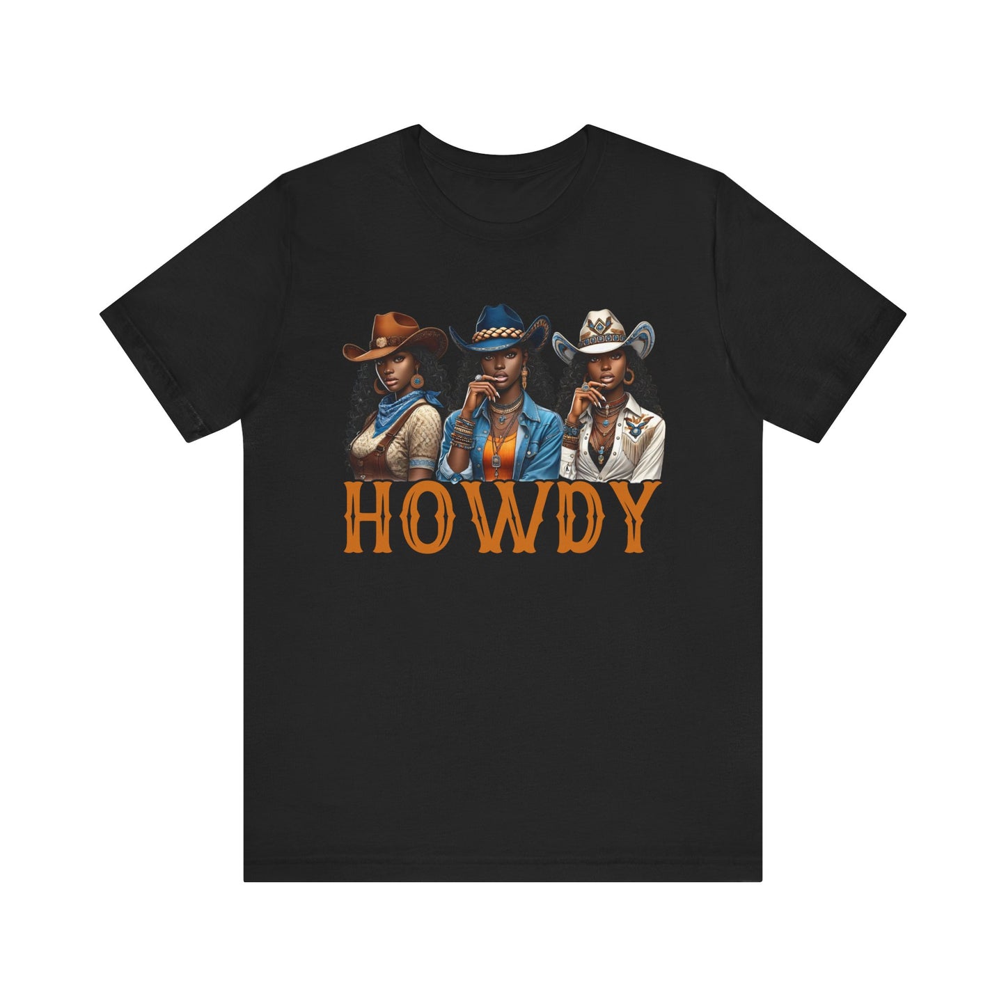 Howdy Black Cowgirl Shirt – Western Rodeo Melanin African American Tee