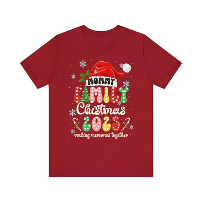 Mommy Family Christmas 2025 Shirt – Cute Matching Polka Dot Holiday Tee