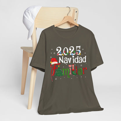 Navidad Familiar 2025 Shirt – Spanish Feliz Navidad Matching Holiday Tee