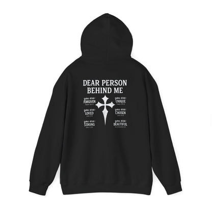 Dear Person Behind Me Hoodie – Bible Verse Christian Faith Cross Pullover