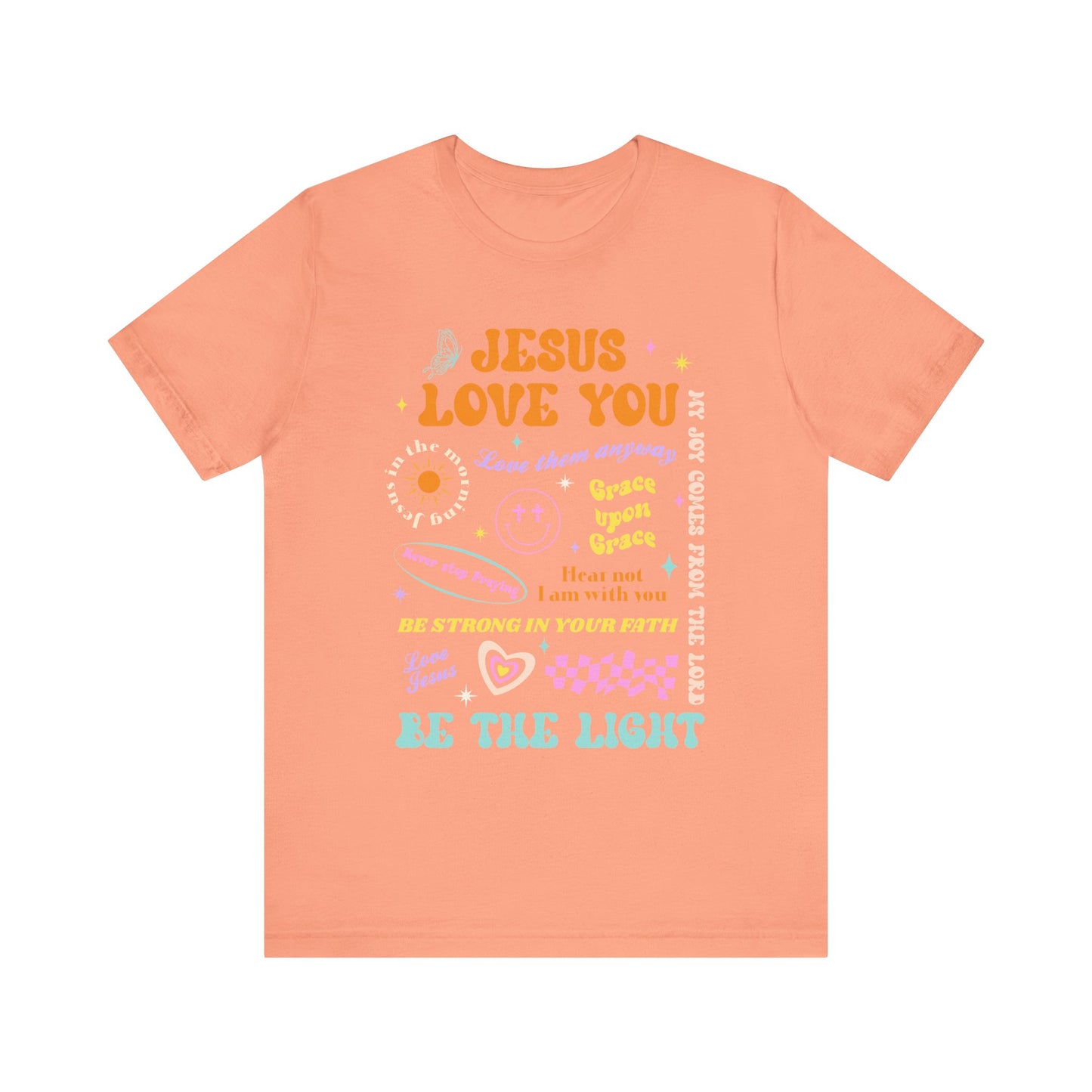 Jesus Loves You Shirt – Groovy Retro Christian Faith Encouragement Bible Tee