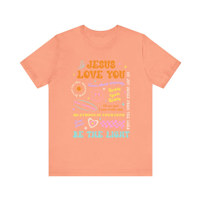 Jesus Loves You Shirt – Groovy Retro Christian Faith Encouragement Bible Tee