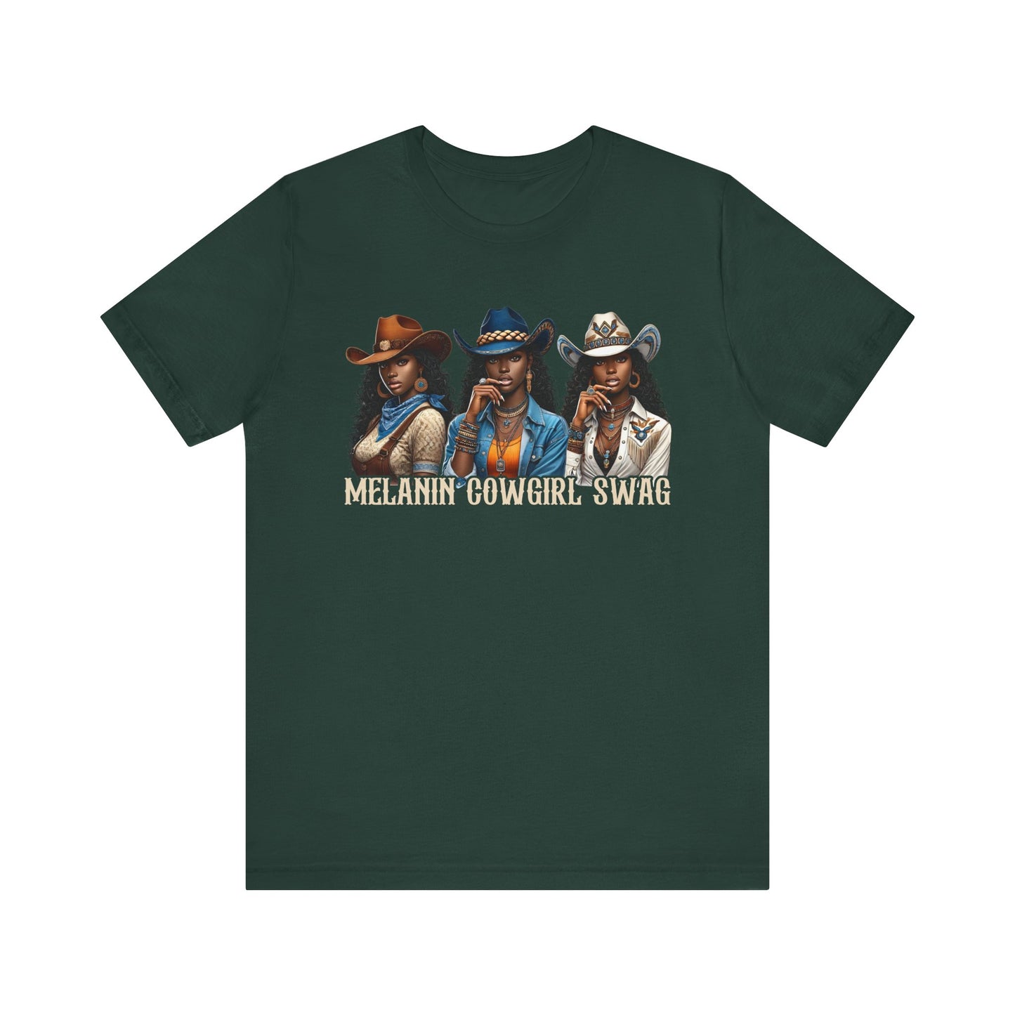 Melanin Cowgirl Swag Shirt – Black African American Western Tee