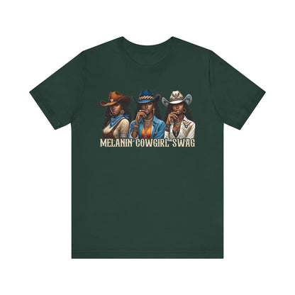 Melanin Cowgirl Swag Shirt – Black African American Western Tee