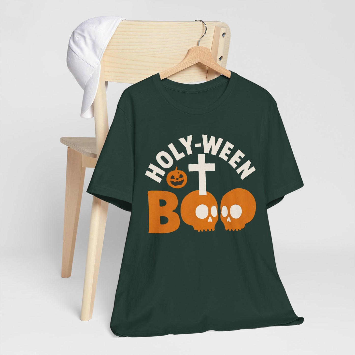 Holy Ween Boo Shirt – Christian Halloween Cross & Skull Faith Tee