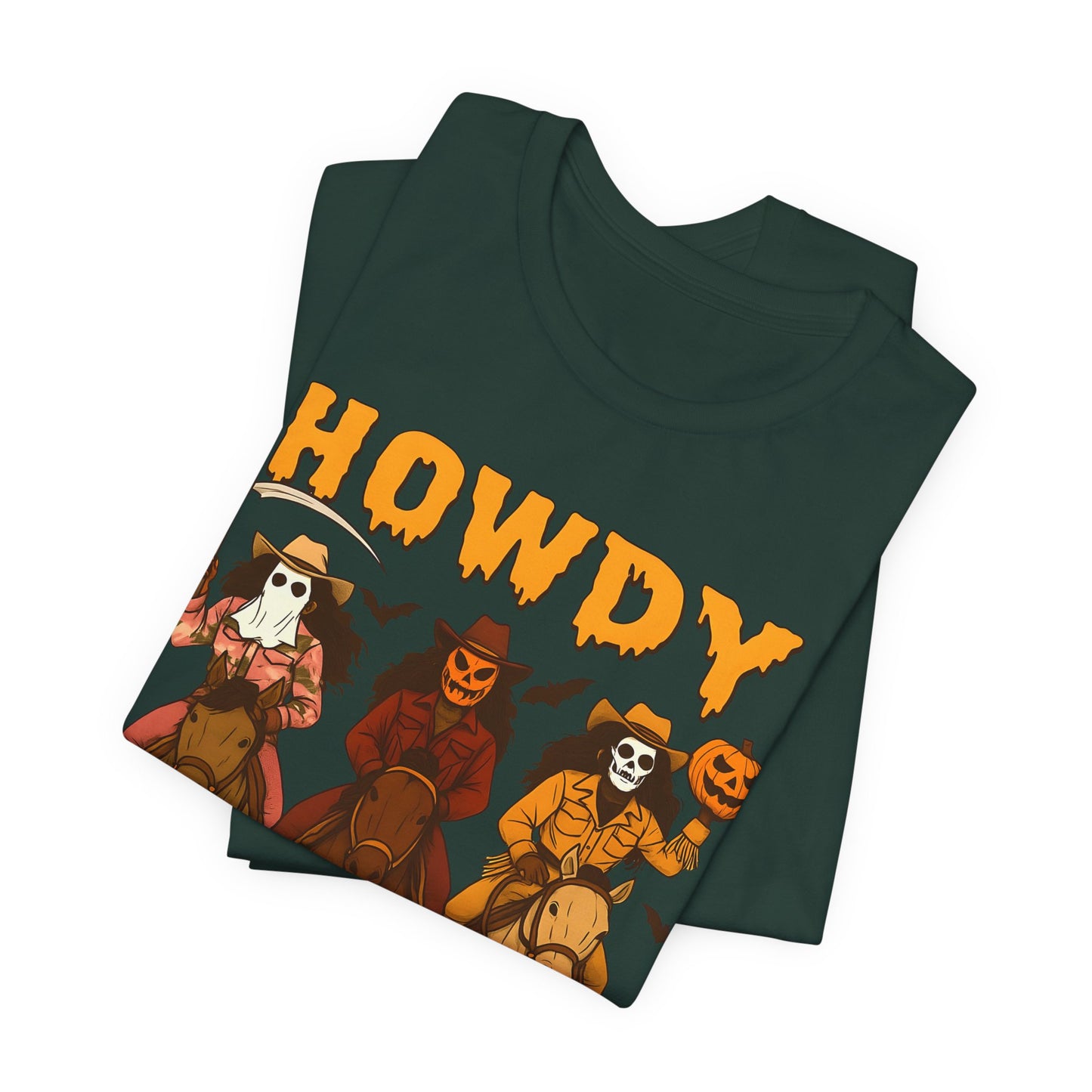 Howdy Halloween Shirt – Spooky Western Skeleton Cowboy Riders Tee, Funny Rodeo Fall Outfit