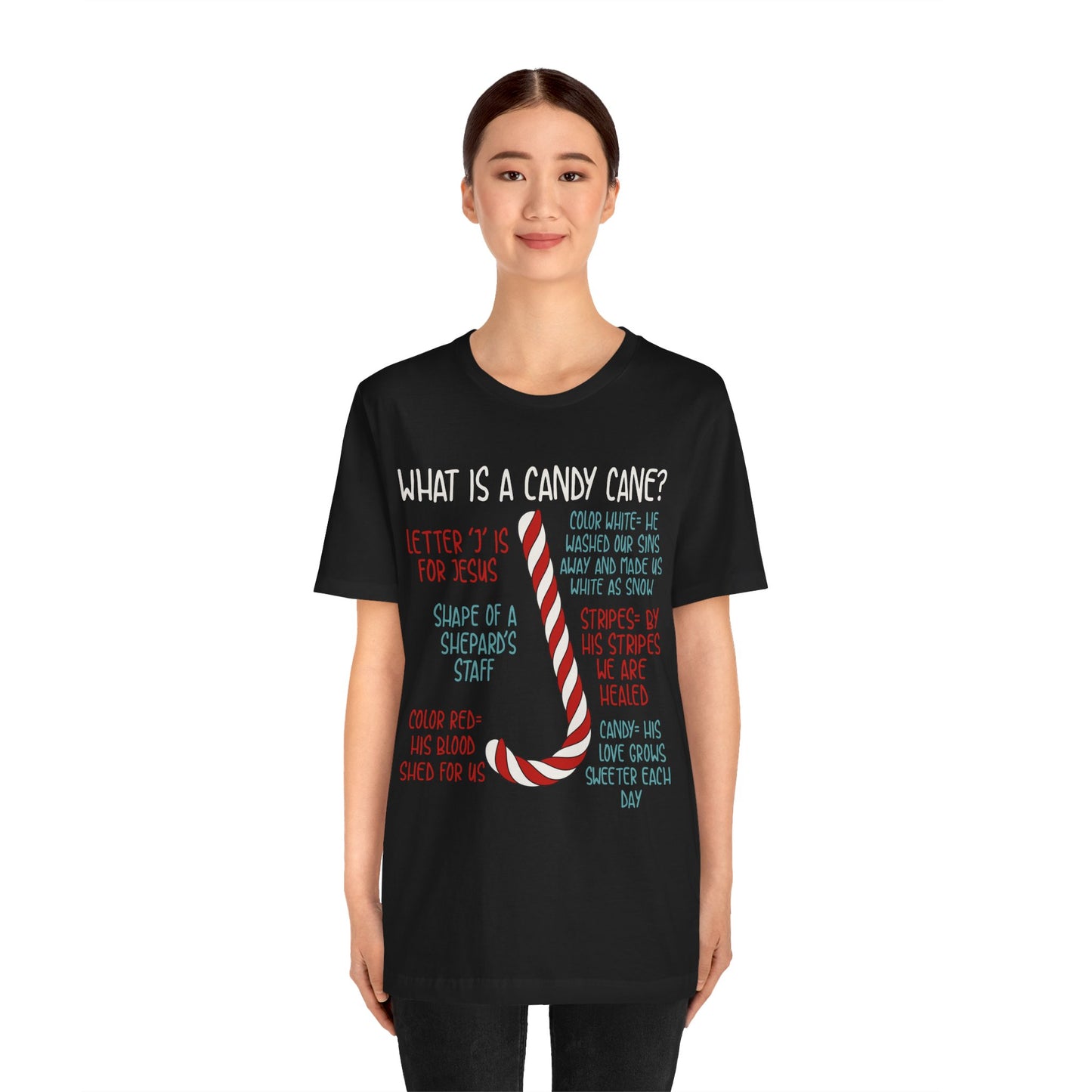 Candy Cane Christmas Christian Shirt – Believe Faith God Holiday Tee