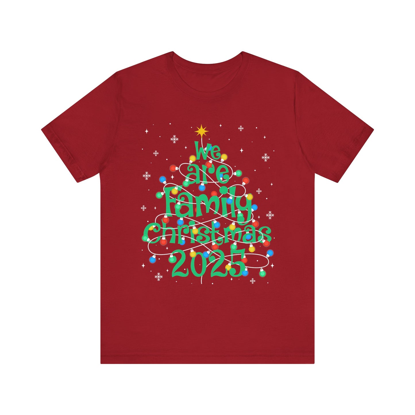 We Are Family Christmas 2025 Shirt – Matching Holiday Tree Lights Reunion Tee