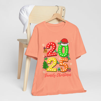 2025 Family Christmas Shirt – Cute Matching Holiday Lights Group Tee