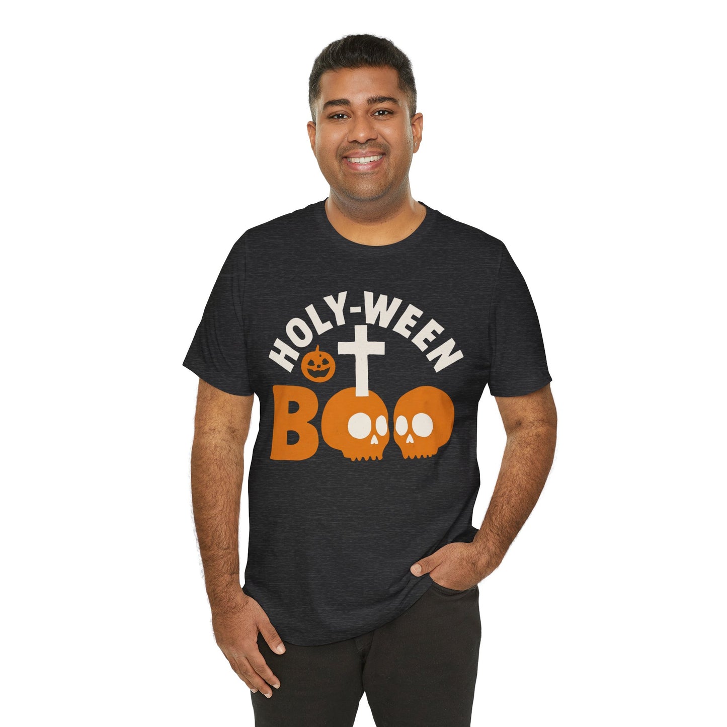 Holy Ween Boo Shirt – Christian Halloween Cross & Skull Faith Tee