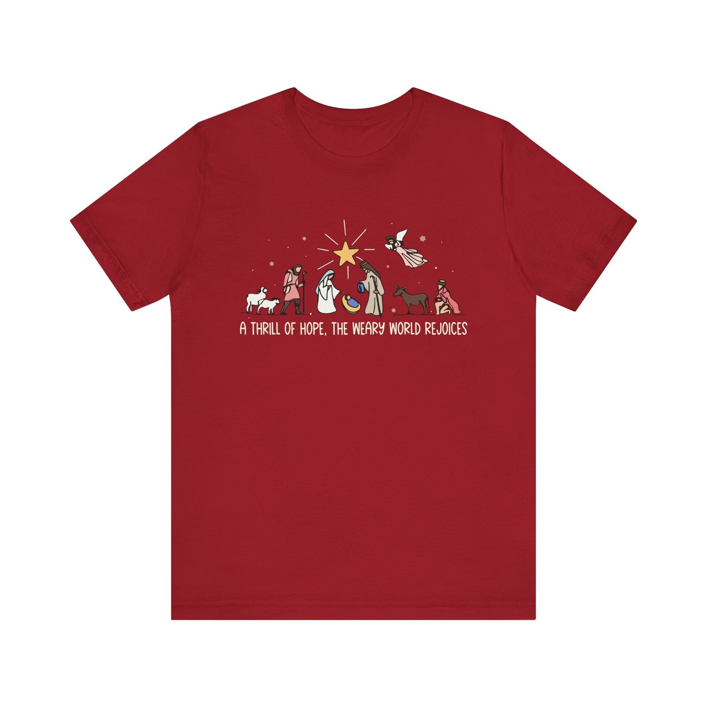 Thrill of Hope Shirt – Christian Christmas Tee, Faith-Filled Jesus Holiday Top