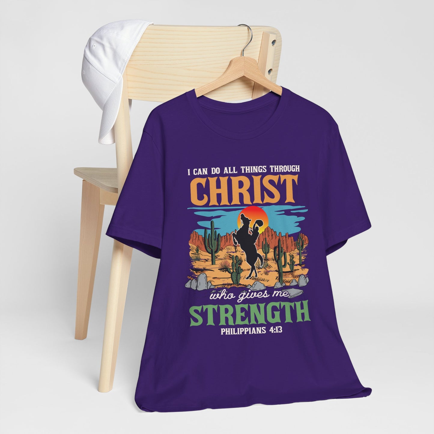 I Can Do All Things Through Christ Shirt – Western Rodeo Christian Tee