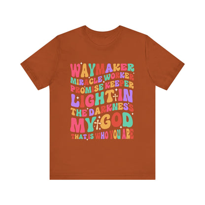 Waymaker Miracle Worker Shirt – Christian Worship My God Faith Tee