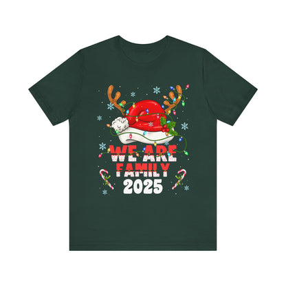 We Are Family 2025 Shirt – Matching Christmas Tree Santa Holiday Pajama Tee
