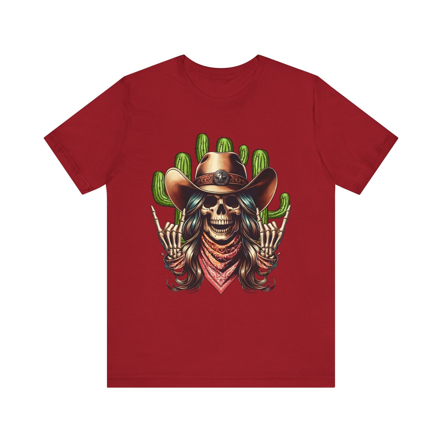 Skeleton Cowgirl Howdy Shirt – Rock Hand Western Rodeo Vintage Tee